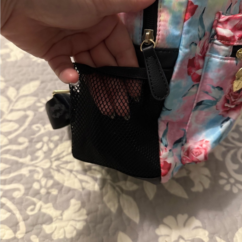 Betsy Johnson Sky Roses Floral Backpack - Picture 3 of 8
